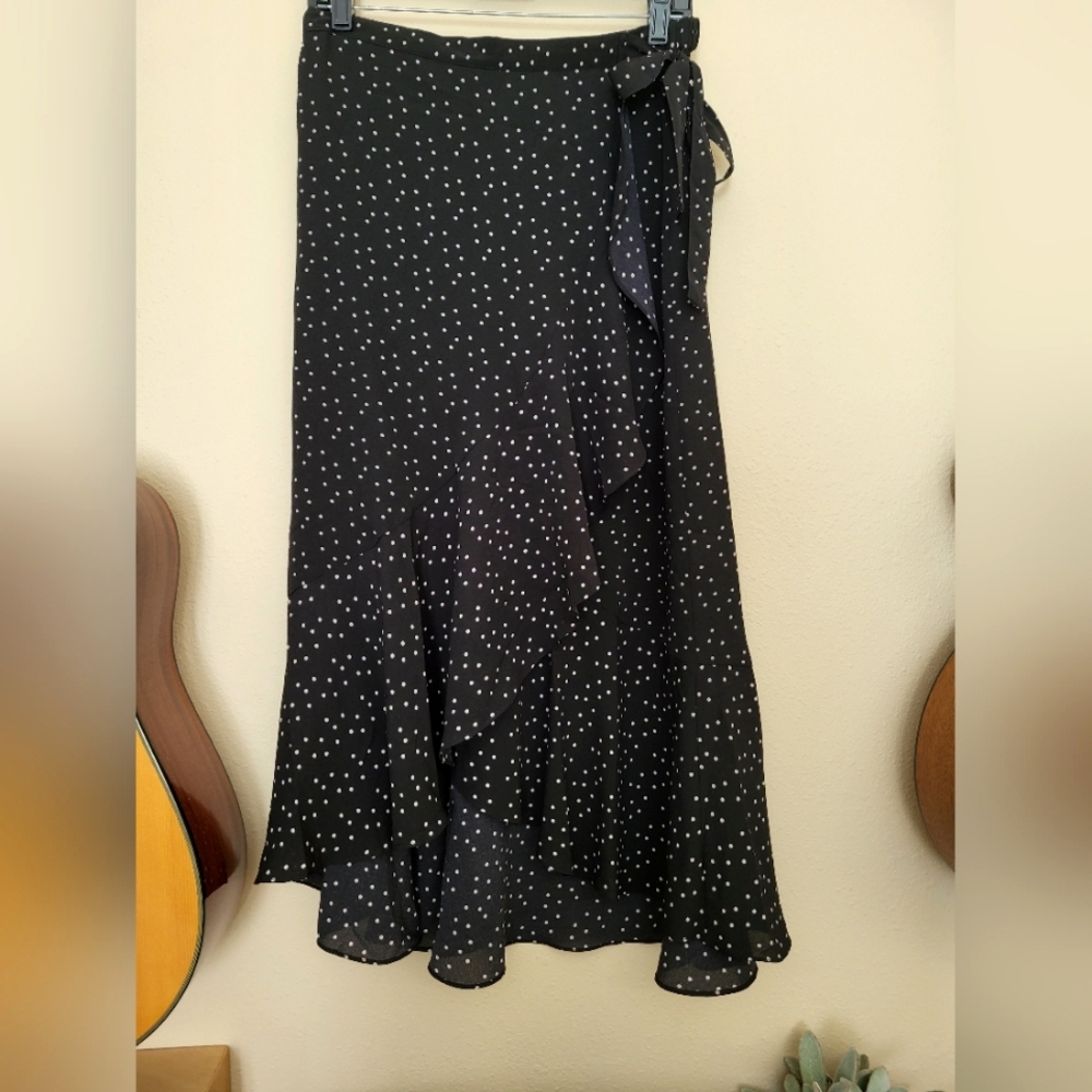 Max Studio Faux-Wrap Skirt